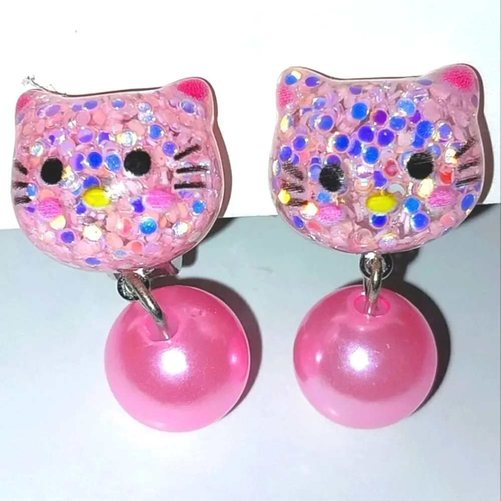Beautiful fashion clip-on kids earrings